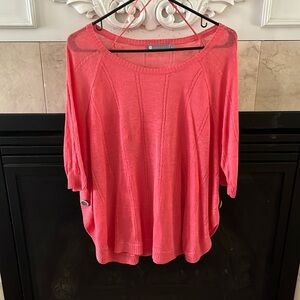 Coral linen Top